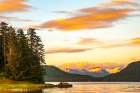 USA-Alaska-Tongass National Forest Sunset on Admiralty Island and inlet Art Print